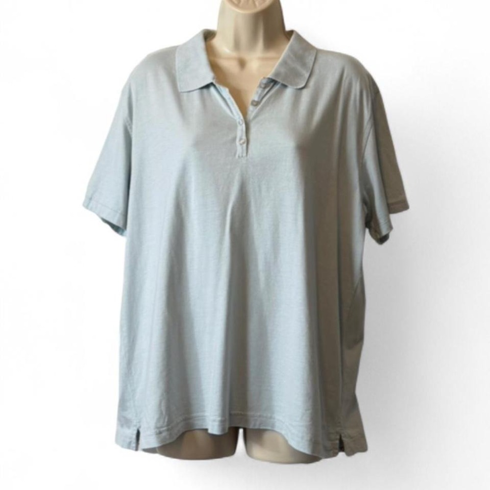 Vintage Liz‎ Claiborne Lizgolf Baby Blue Polo Shirt